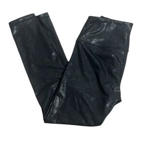 Zella black shiny leggings size xsmall gym workout